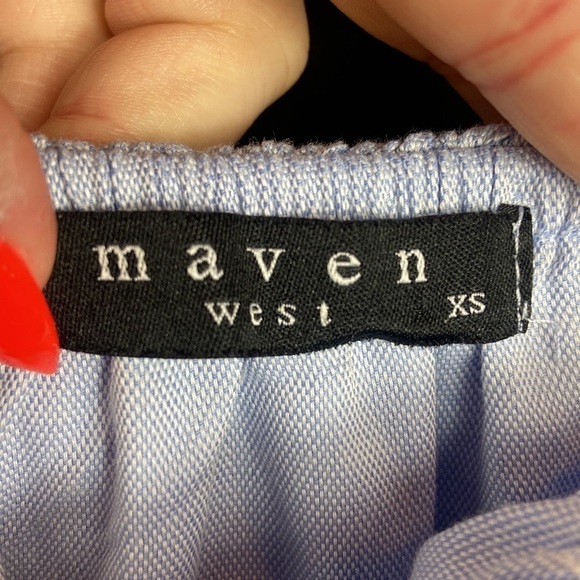 Maven West Off the Shoulder Ruffle Top with Huge Bell Sleeves - Picture 8 of 8